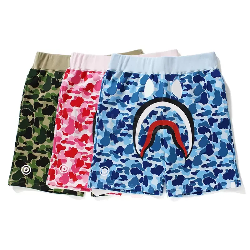 Pantaloncini da uomo Designer Camouflage Shark Stampe Pantaloni corti Uomo Donna Pantaloni da spiaggia Taglia asiatica M-2XL