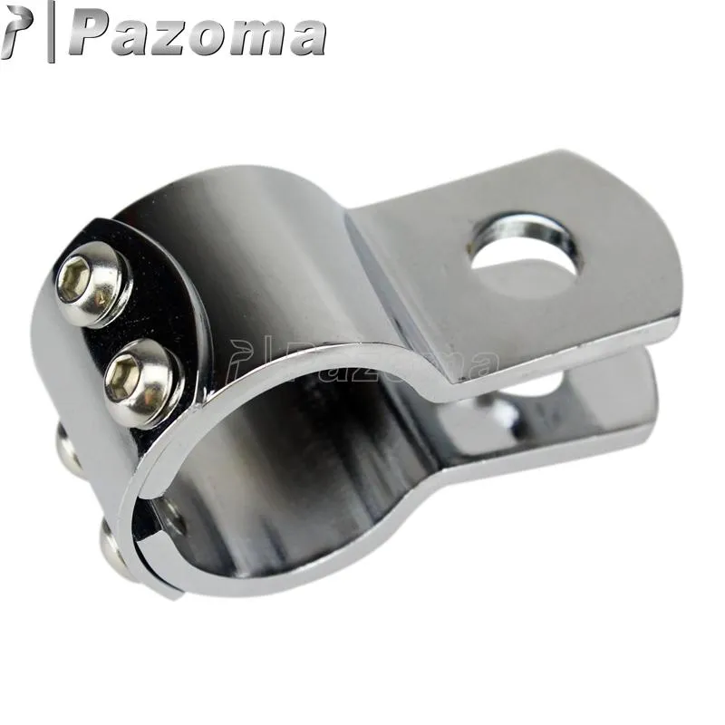 Pedais 1 par Motocicleta Chrames Bated Glamps Supermoto Universal Motor Guard Fotpeg Mount para 1/4 "ou 1/8" 1/2 "Barra de colisão