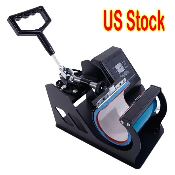 US Local Warehouse Cup Coffee Mug Heat Press Transfer Sublimation Machine Black US Plug 110V BYIYEKNYZU