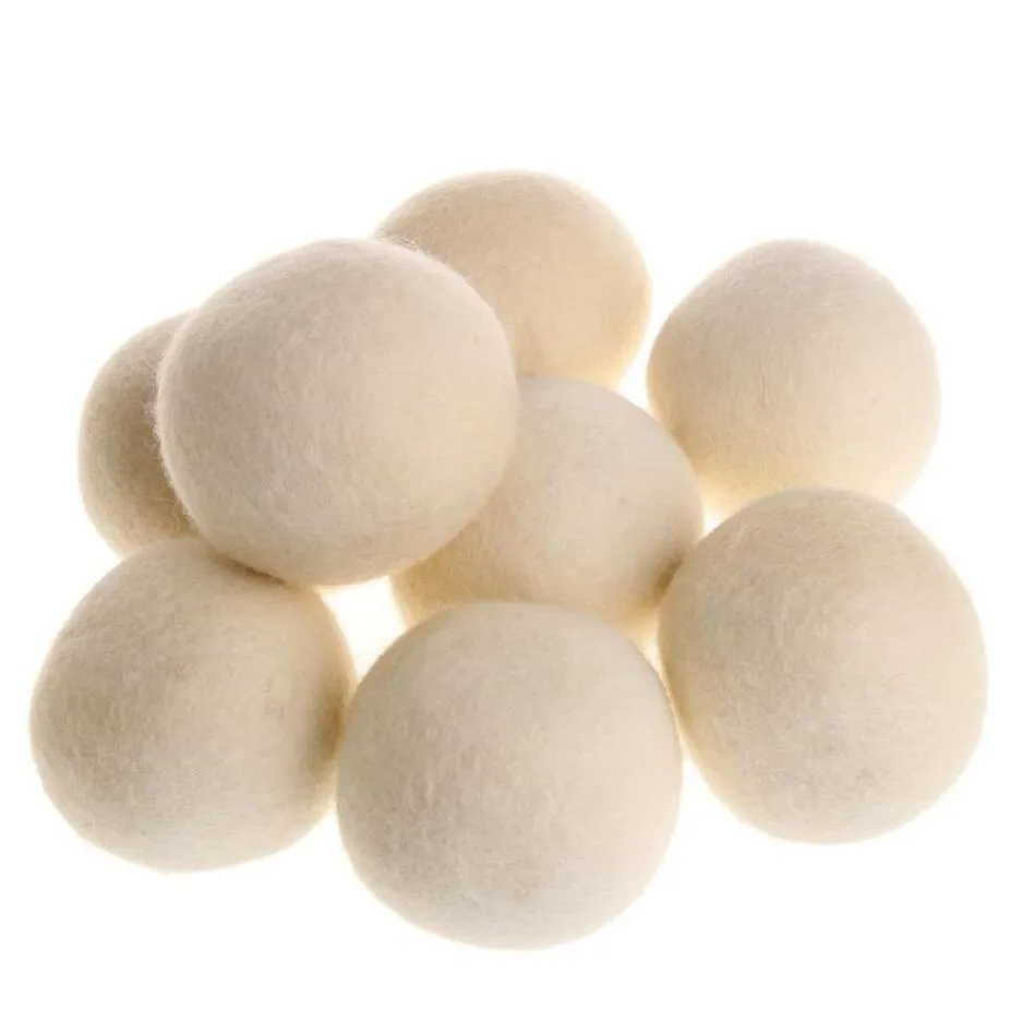 Autres produits de lessive Fast Ship 7Cm Réutilisable Clean Ball Assouplissant Naturel Organique Premium Wool Dryer Balls Fy3645 F0415 Drop Dhhpv