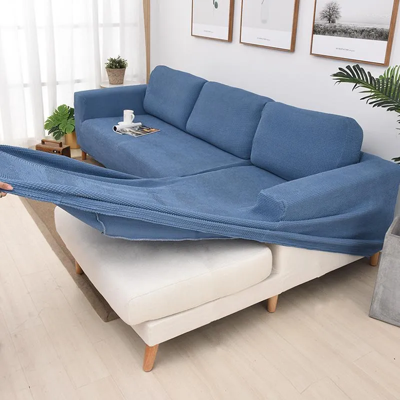 Stol täcker anpassad soffa täcker icke-halkelastisk all-inclusive modern minimalistisk full täckning