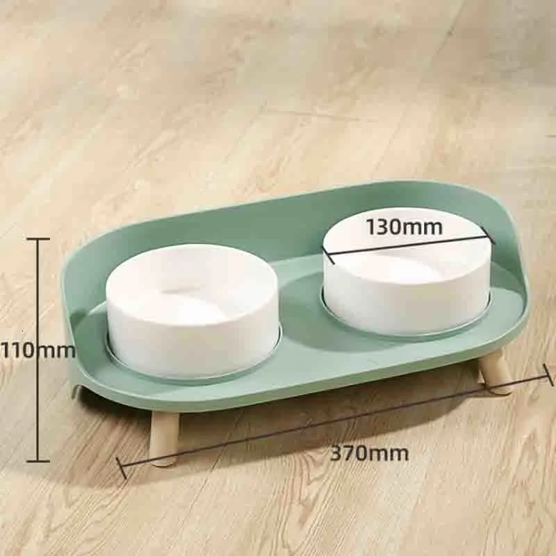 Flurff Automatic Cat Feeder Pet Dining Table Dual Feeding Neck Protect