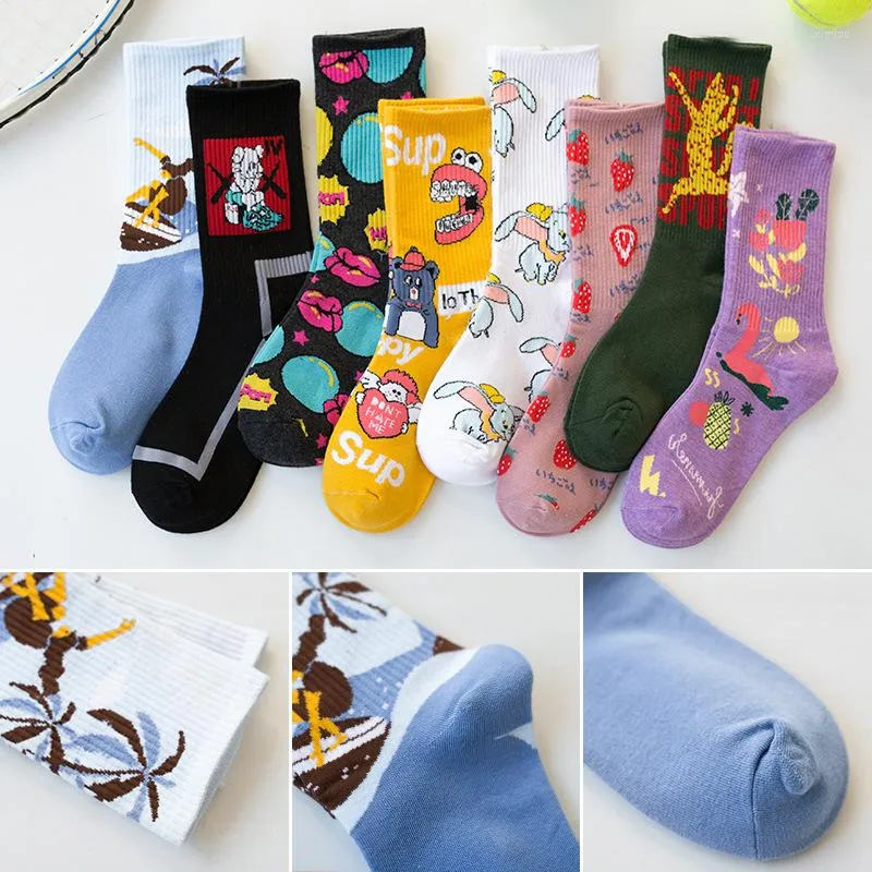 Frauen Socken Dame Herbst Winter Strümpfe Japanische Rohr Flut Straße Koreanische Sport Marke frauen