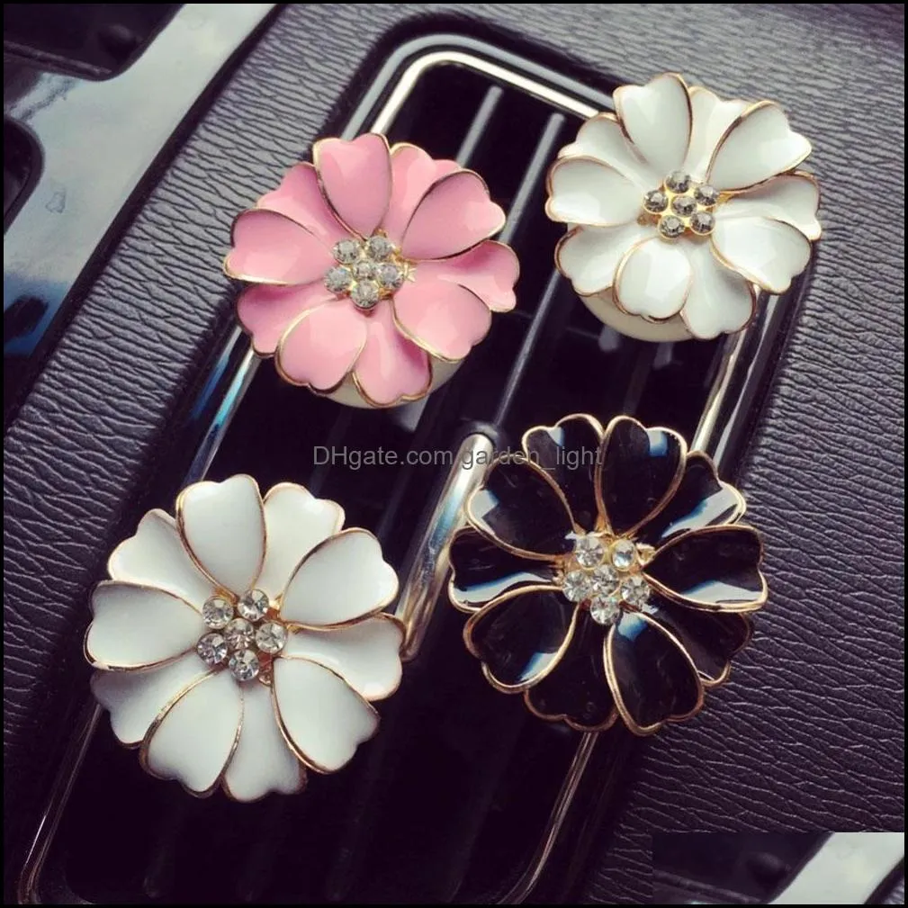 Essential Oils Diffusers Car Per Clip Home Oil Diffuser For Outlet Locket Flower Air Freshener Conditioning Vent Clips Drop Delivery Otf1K