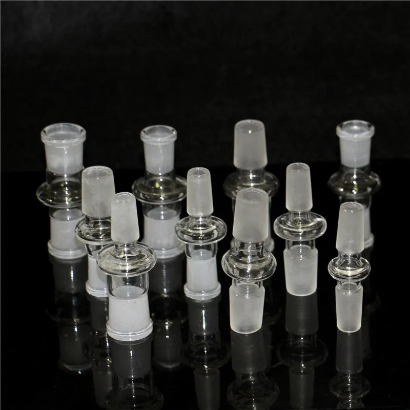 Rookbuizen Glasadapter voor bongolie Rigs Bong Adapter kommen kwarts banger 14 mm mannelijk tot 18 mm vrouwelijke bongs adapters rookwaterpijpen