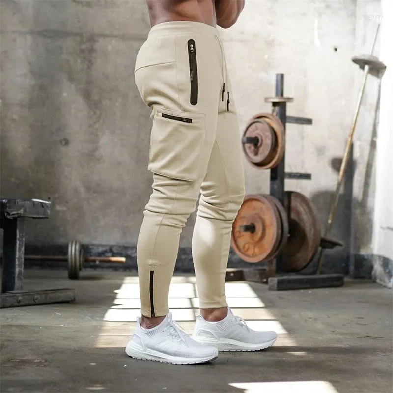 Men's Pants Sweatpants Men Jogger Sport Man Casual Trousers Outdoor Overalls Solid Color Bodybuilding