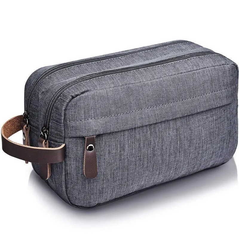 Sacs de rangement Toitrage pour hommes Small Nylon Dopp Kit de voyage léger rasage des enfants et femmes cosmétique noire bleu gris 230111