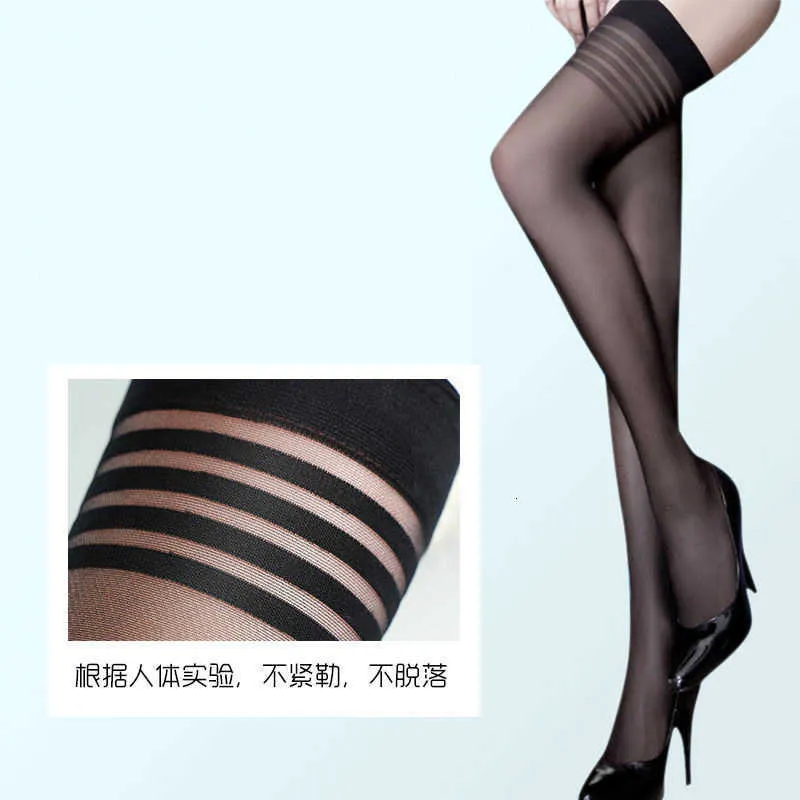 sex toys Sex stockings Fun striped nightlife long tube sexy thread women's fun ultra thin adult socks