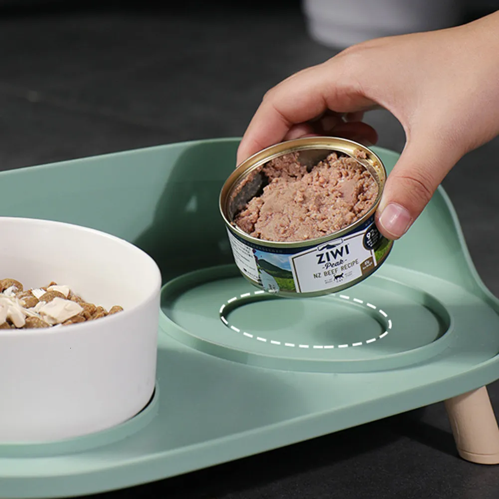 Flurff Automatic Cat Feeder Pet Dining Table Dual Feeding Neck Protect