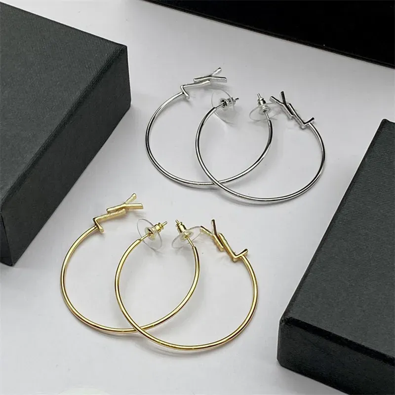 Kobiety Designer Hoop Stud 925 Srebrne kolczyki luksusowa złota biżuteria wisiorek wisla