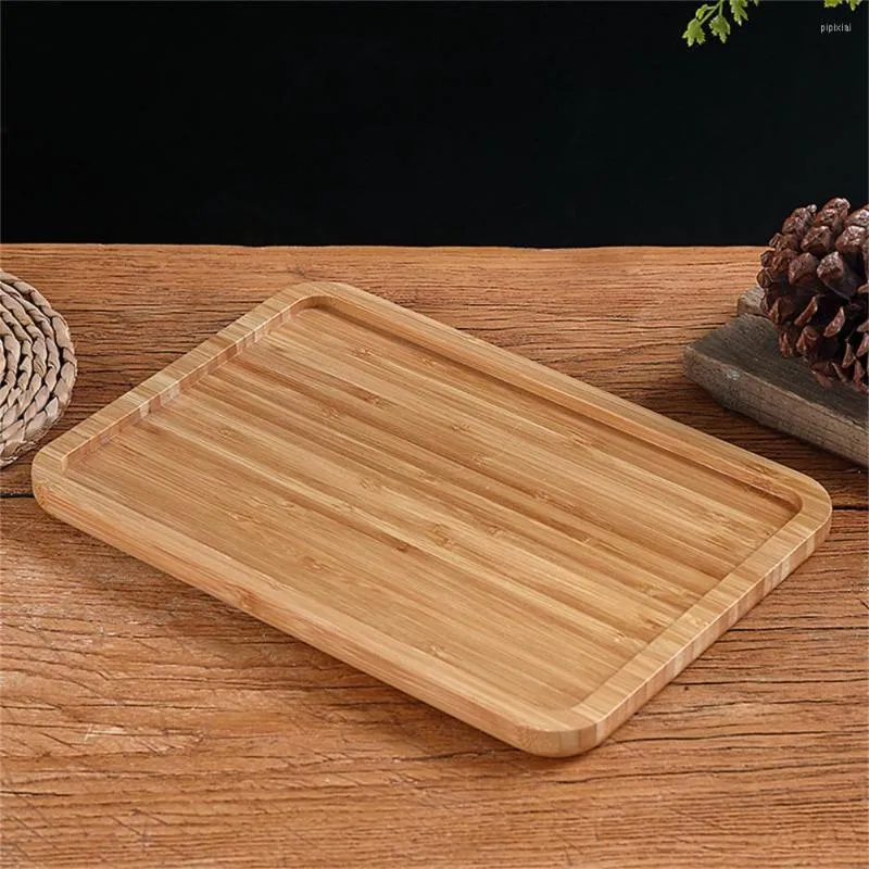 Plates Bamboo Tray Smooth Edges Grade Decorate Parties Table Fruit For Party