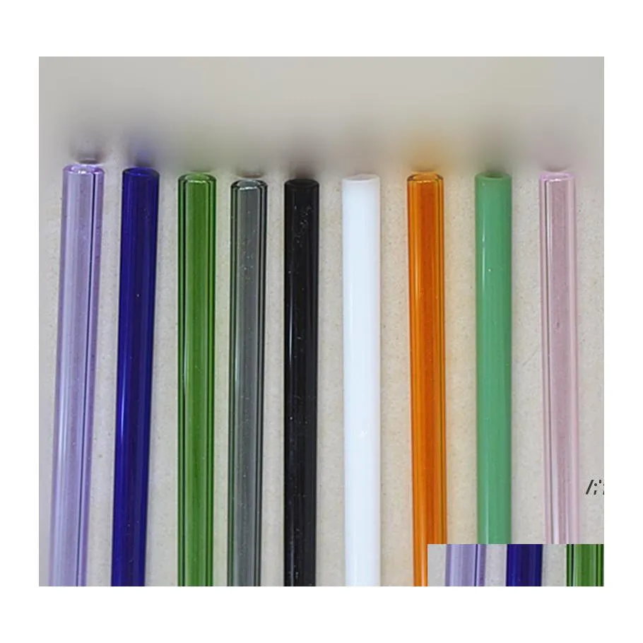 Drinking Straws Sts Glass Reusable Metal St Bar Drinks Party Wine Accessories 8Mm Rre13375 Drop Delivery Home Garden Kitchen Dining B Otfgz