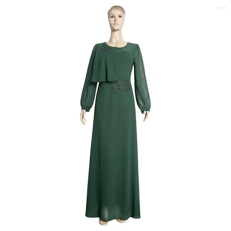 Ethnische Kleidung, französisches Vintage-Abaya-Kleid, muslimische Frauen, lässiger langer Rock, Moschee-Kaftan, luxuriös, edel, Ramadan, islamisch