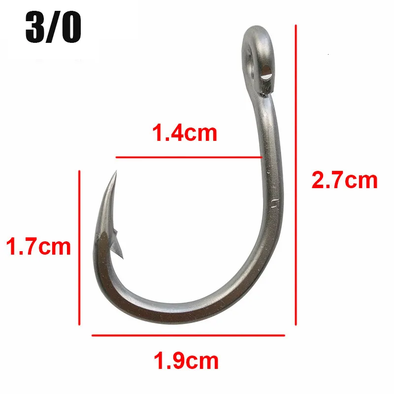 Stainless Steel Fish Hunting Hooks White Tuna Bait For Strong Game Fish  Sizes 30 50 Item #10884 From Yujia09, $17.91