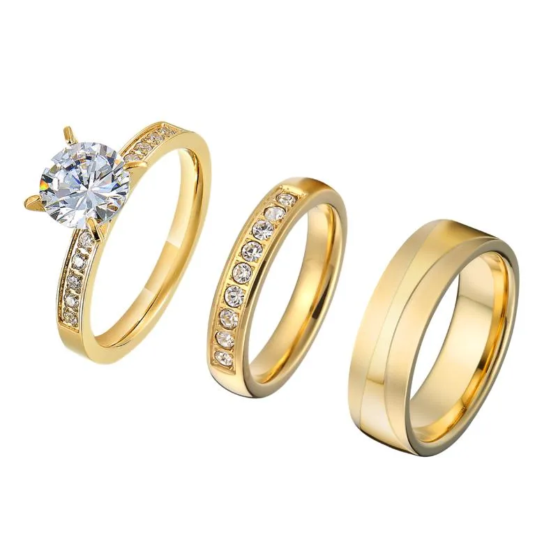 Men and women wedding ring set deals