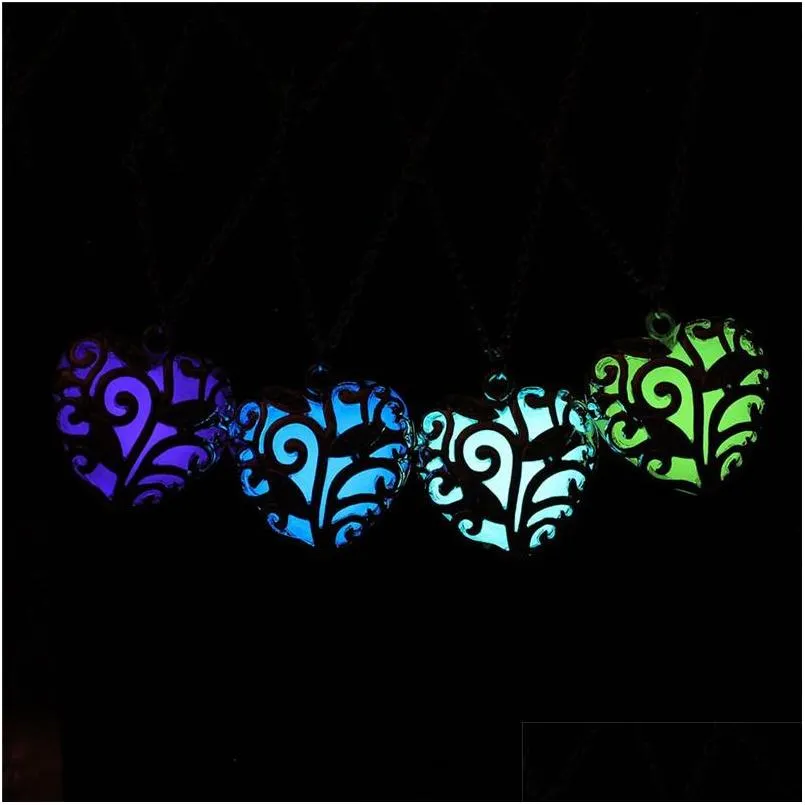 Colar de fluorescência de decoração de festa Mulheres adoram o Glew In The Dark Pinging com 48 cm de jóias verdes rosa verde LZ0487 DHSIC