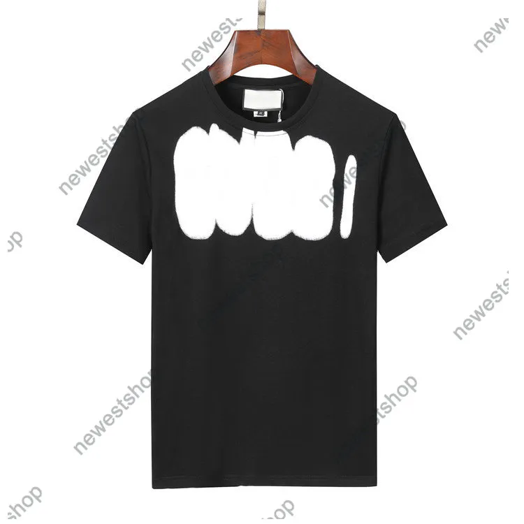 2023 Designer Heren T Shirts Summer Paris Big Letter Print Streetwear Cotton Black Graffiti T -shirt Women Luxurys T -shirts kleding 3xl