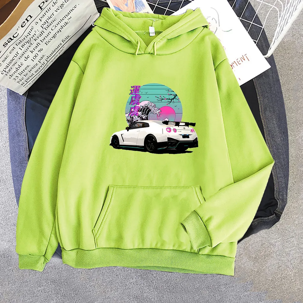 Mens Hoodies Sweatshirts Initial D Legend Car Print Sweatshirt Men