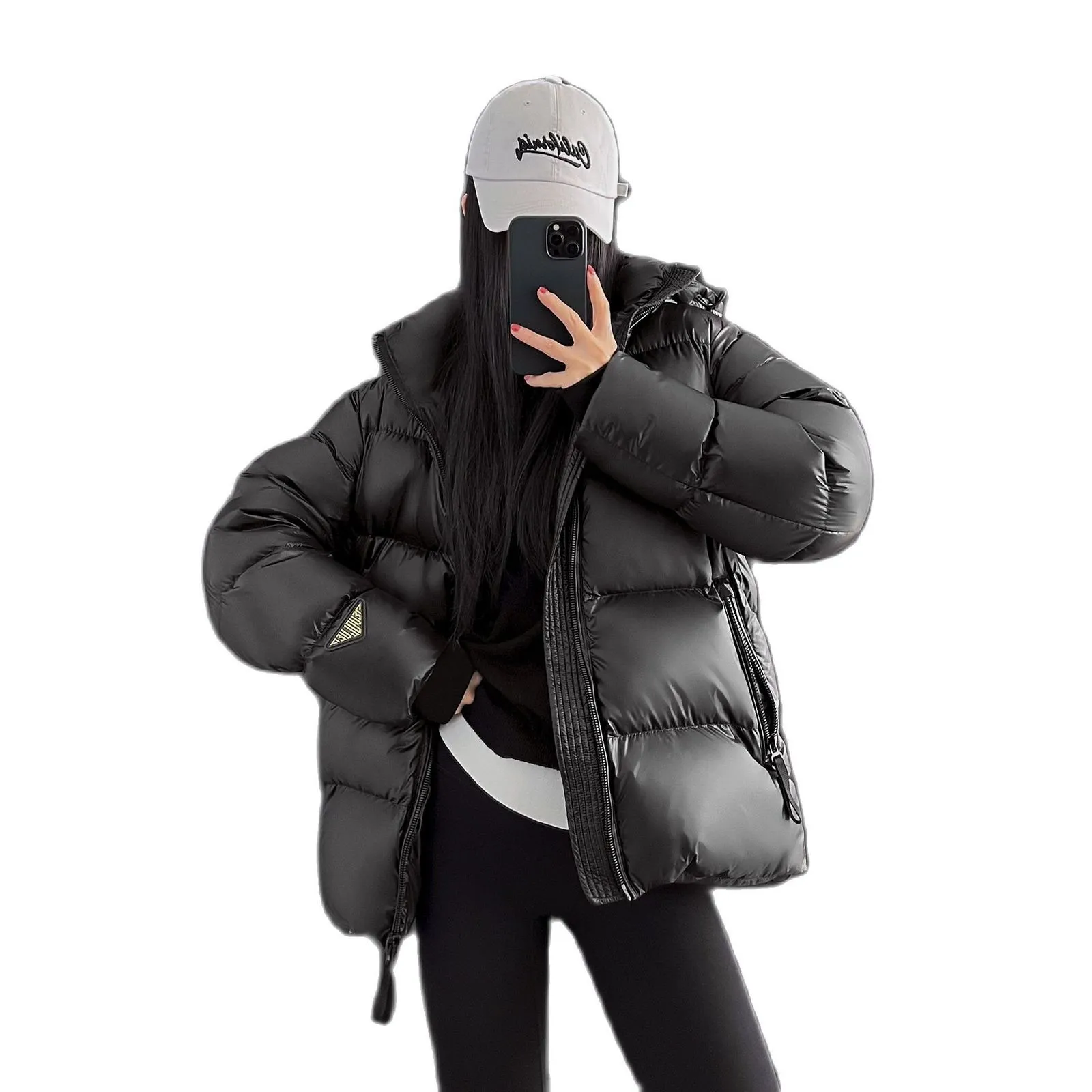 Gilets pour femmes 90 manteau à capuche en duvet d'oie blanche femmes hiver épaissir super chaud pain à capuche solide noir pardessus veste vêtements de neige 230112