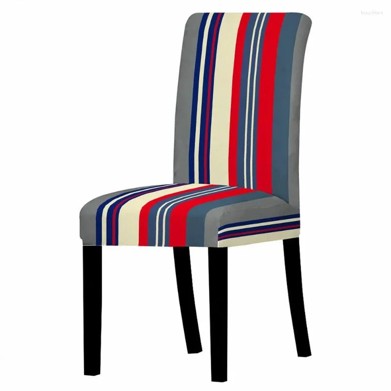 Chair Covers Geometry Pattern Line Print Cover Home Bohemia Spandex Elastic Dining Chairs Office Seat