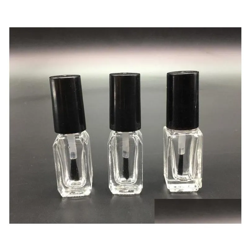 Garrafas de embalagem por atacado 5ml 1000pcs/lote de esmalte vazio garrafa de embalagem de cosm￩ticos com pincel SN4596 Drop entrega de dhopi