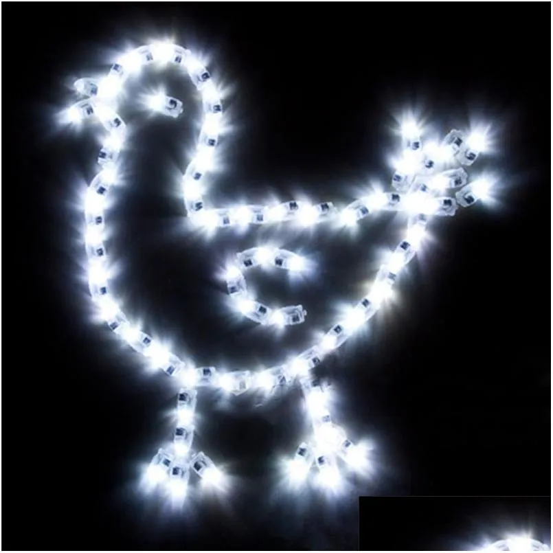 Party Decoration 1000pcs/Lot LED Balloon Lights Flash Lamps For Paper Lantern White Mticolor Wedding Christmas Light LZ0843 DRO DH4FN