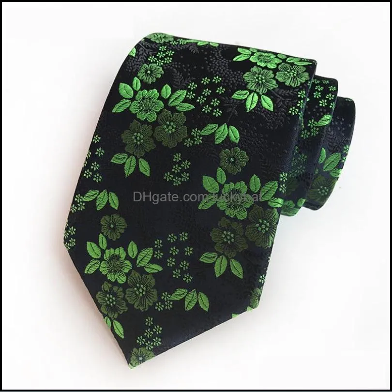 classic fashion men skinny tie colorful floral polyester 8cm width necktie party gift accessory