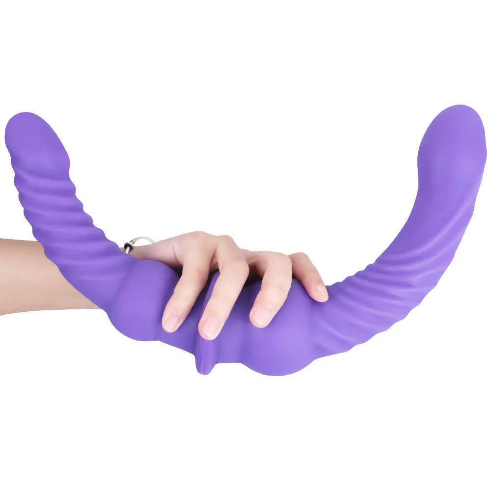 Kosmetyki płynny silikonowy raski bez ramiączek duże dildos podwójnie zakończony penetracja super długie anal masaż pochwy seksowne zabawki dla kobiety lesbijki