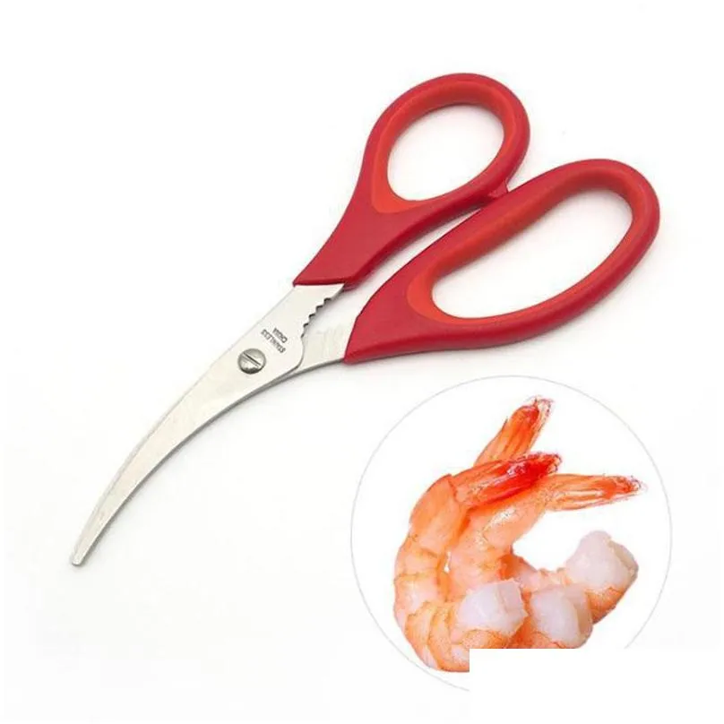 Scissors Lobster Shrimp Crab Seafood Shears Snip Shells Kitchen Tool 7X3.5Inch Drop Delivery Home Garden Tools Hand Dhgh7