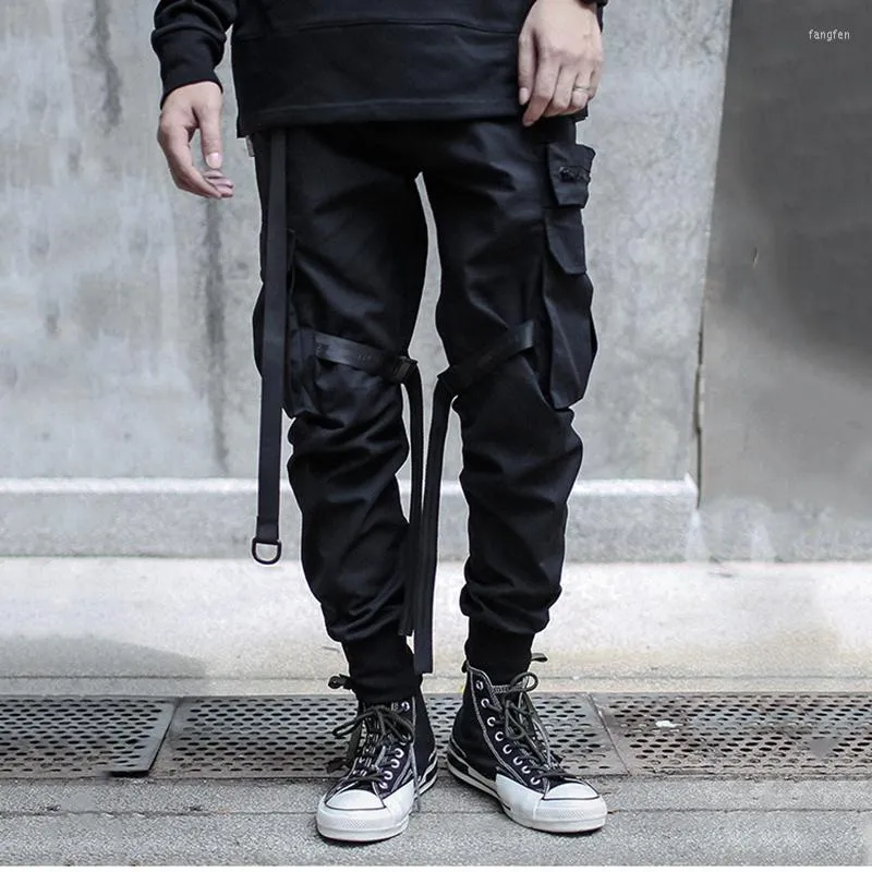 Herren Jeans Herren Hosen Hosen Fallschirmjäger Jogger mit Trägern Techwear Ninjawear Darkwear EDR