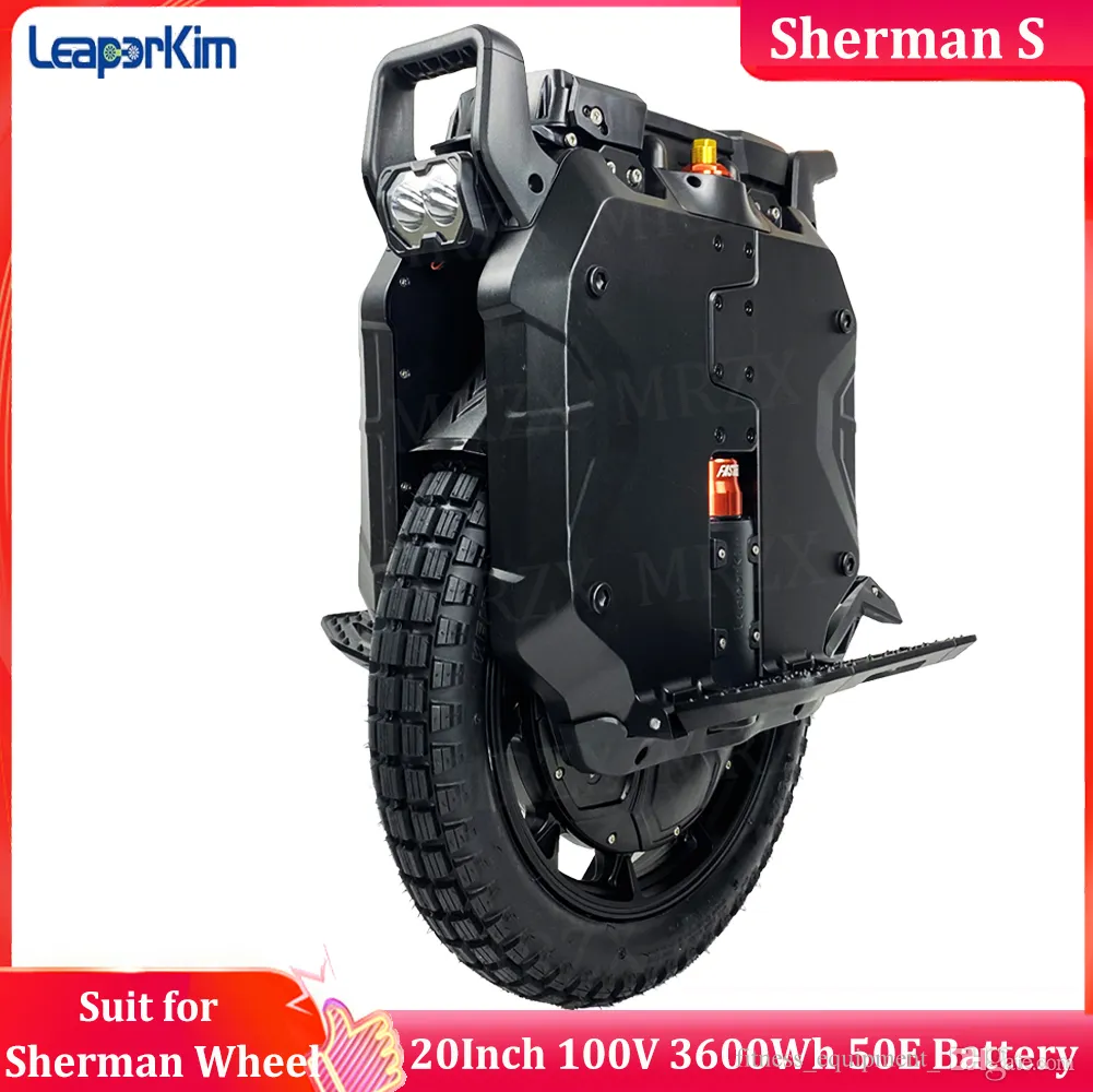 在庫のLeaperkim Sherman sバッテリー100.8V 3600WHモーター3500Wピーク7000W 20インチ調整可能なサスペンションユニバーシ