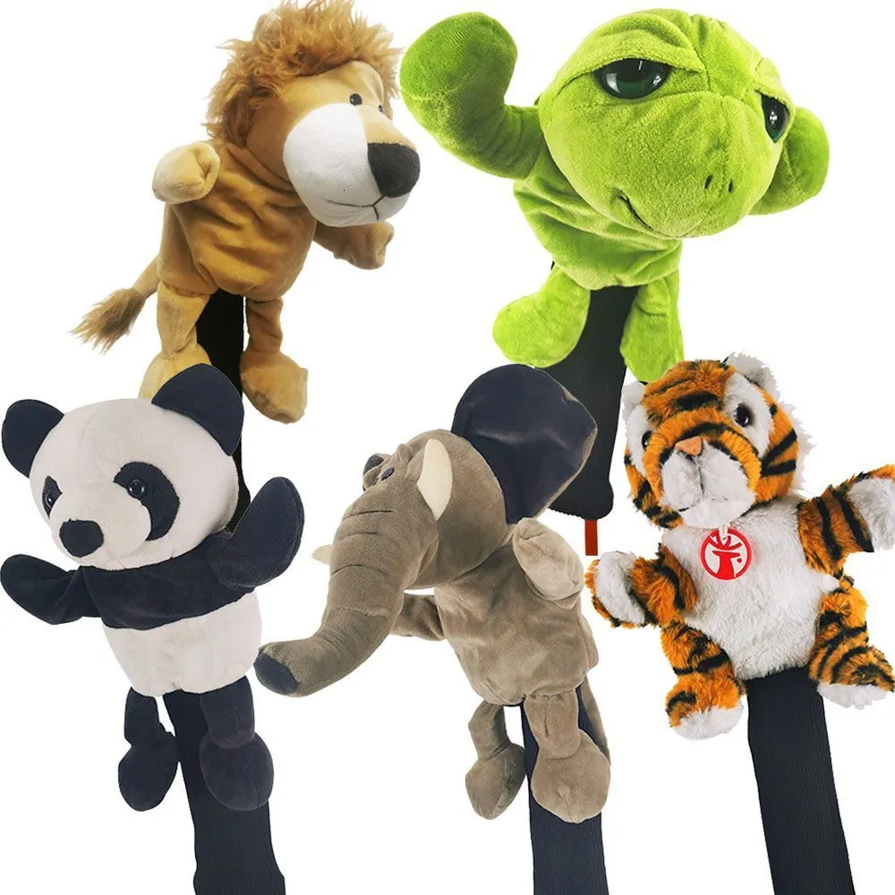 Other Golf Products Practical Accessories Outdoors Rod Sleeve Sets Plush Animal Headcover 135 Fairway Woods Club Head Covers 230113