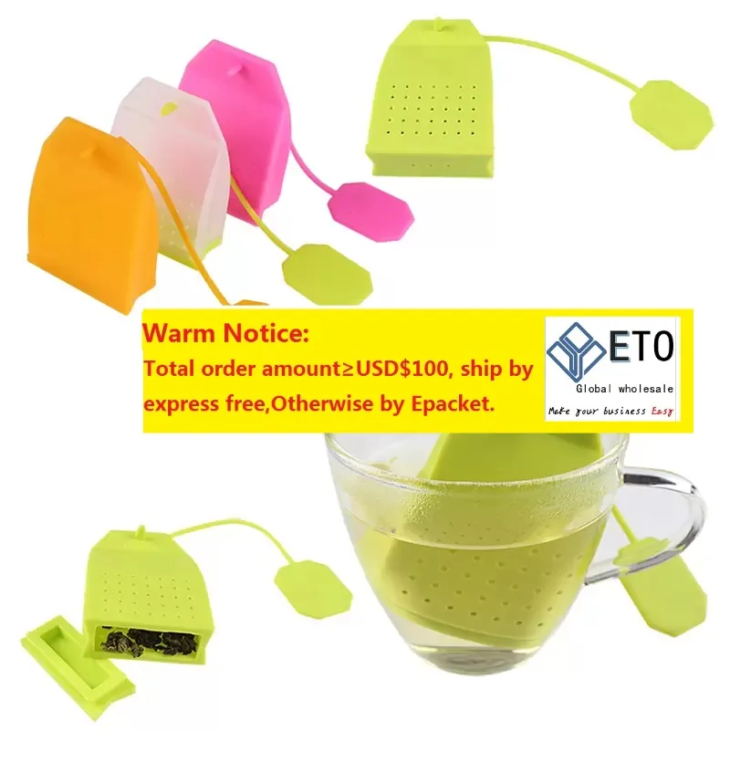 Silicon Bag Shape Infuser Leaf Silicone Strainer Loose Herbal Spice Filter Diffuser Coffee Tools Party gift