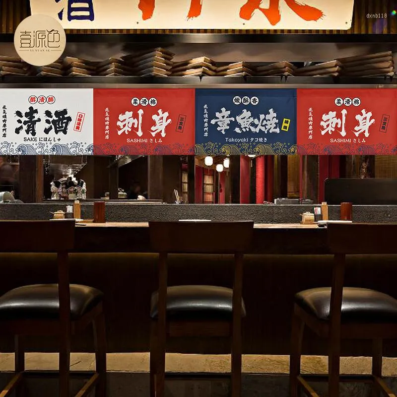 Kurtyna japońska kuchnia barka do drzwi krótka kuchnia izakaya sushi restauracja dekoracyjna mała