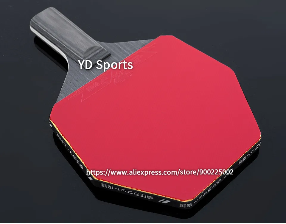 Professional Table Tennis Racket - Black Carbon Fiber Ping Pong Paddle ...