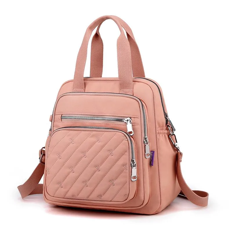 Borse da sera 6 colori Crossbody per donna Borsa a tracolla doppia singola Multi Zipper Messenger Borsa estiva da donna grandeSera