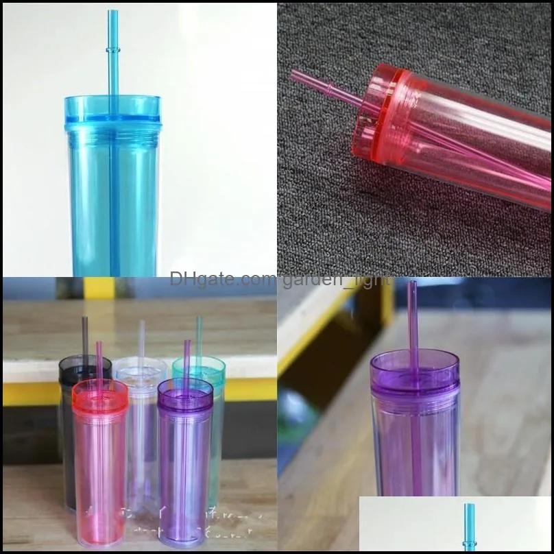 Tumblers Color Plastic Transparent Cup 16 уз