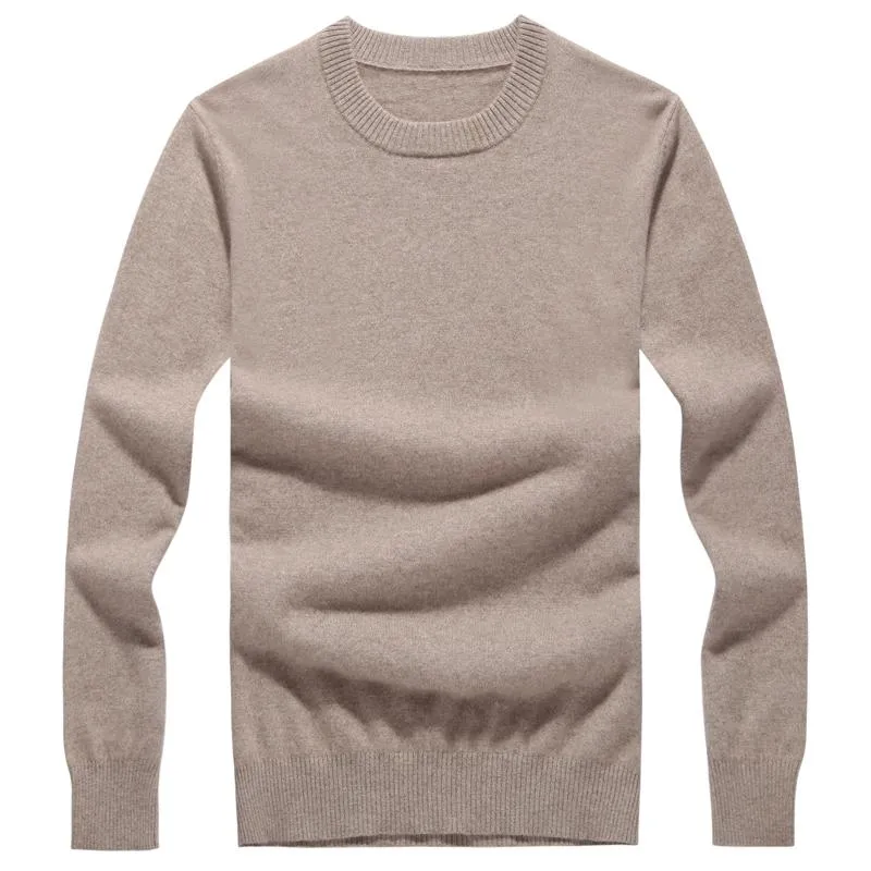 Sweaters masculinos Big Size Sweet Boutique Boutique Sweater básico Sweater bege branco 8colors ock 340g m/110-2xl/125
