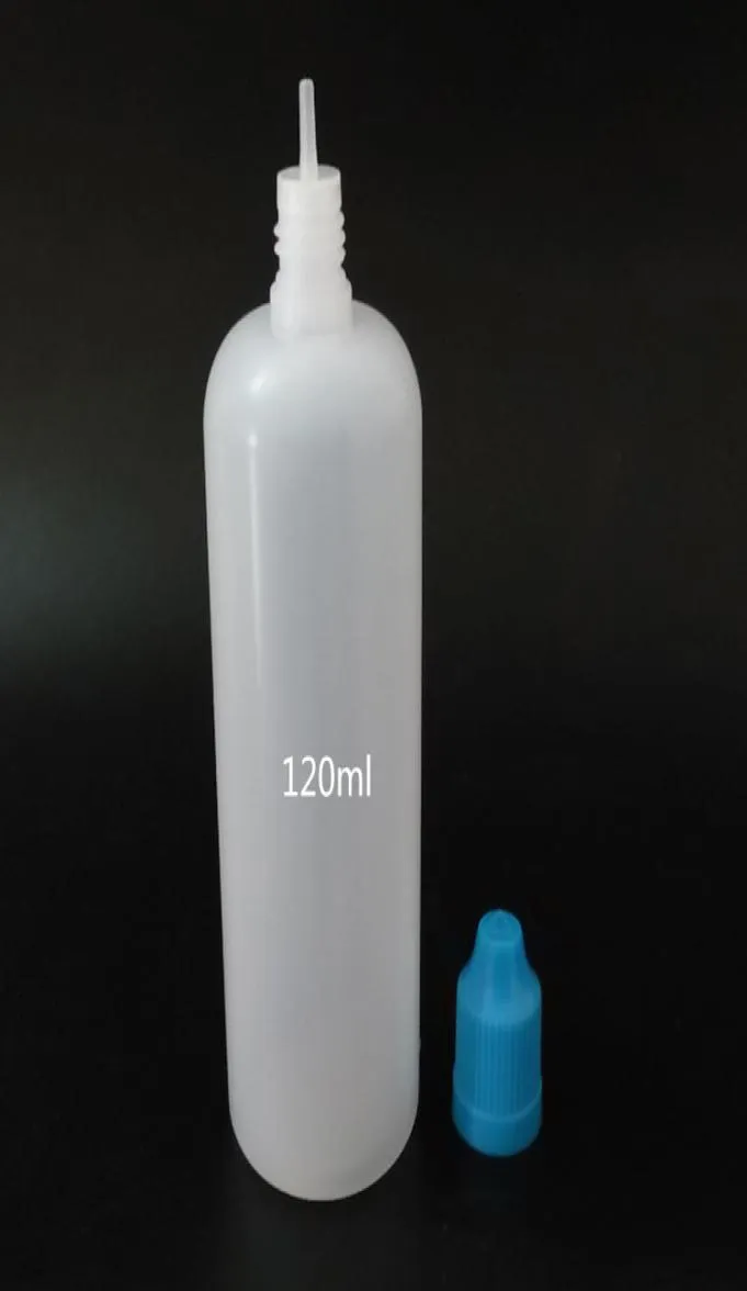 Eliquid 5ml 10ml 15ml 20ml 30ml 50ml 60ml 100ml 120ml PE plastik damlalık şişeleri uzun iğne ucu ve çocuk geçirmez kapaklar 3203128