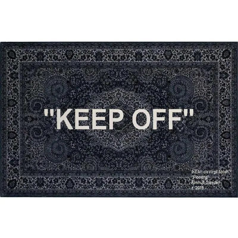 Home Furnishings Art Carpet Markerad KEEP OFF Cashew Flowers Classic Large Rug Cashmere Aesthetic Parlor Bedroom Playroom Hypebeast Trending Floor Mat Supplier