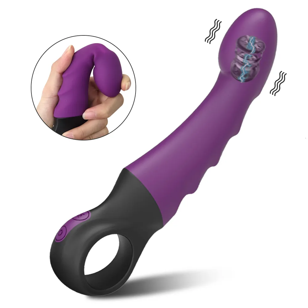 Anal Toys G Spot Dildo Rabbit Vibrator för kvinnor Dual Vibration Silicone Waterproof Female Vagina Clitoris Massager Sex Vuxna 18 230113