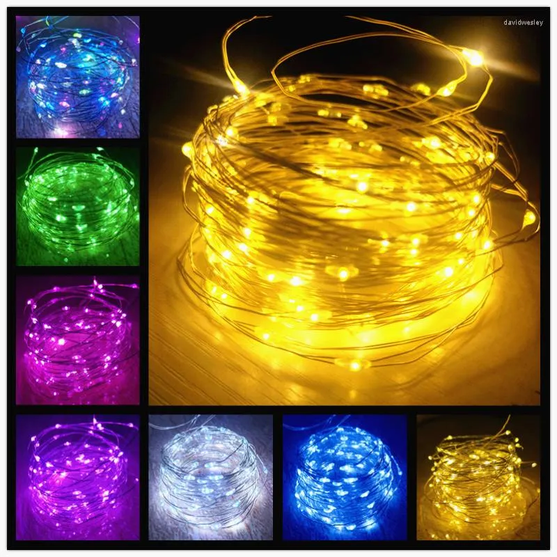 Cordes 1M - 10M Fée LED Guirlande Lumineuse Décorations Pour HomePretty Éclairage De Vacances Guirlande De Noël Décor De Jardin En Plein Air