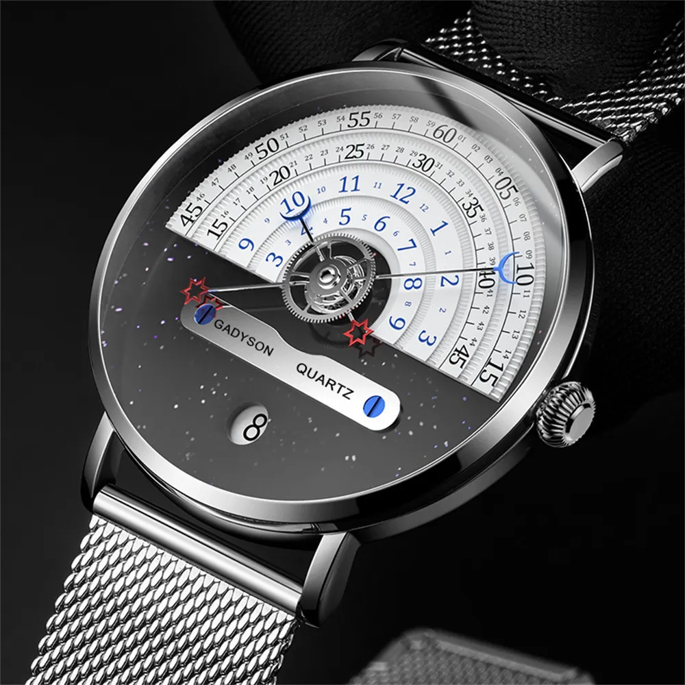 Montres bracelets Hommes Insolite Cr ativit Mode Montres De Luxe Casual Sport Montre tanche Pour Hommes Quartz Montre Bracelet Relogio Masculino