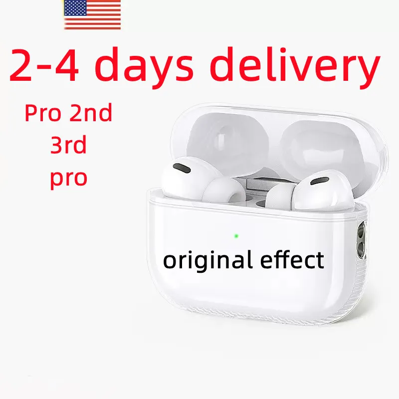 Voor AirPods Pro 2 Air Pods Headset Accessories 3e AirPod Bluetooth oortelefoon Solid Siliconen Bescherming ANC Apple Wireless Laying Case Shockproof 2e Case