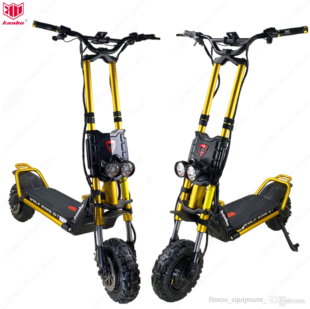 EU Stock Kaabo Wolf King GT PRO 11inch 72V 35AH 21700 Battery Top speed 100km/h With TFT Display Sine Wave Controller Electric Scooter