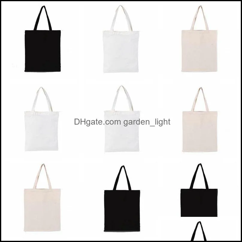 Borse portaoggetti Canvas Tote Shoder Cotone di grande capacità Negozio riutilizzabile Borse da spiaggia da donna Borsa personalizzata Vt1626 Drop Delivery Home Ga Dh5Bw