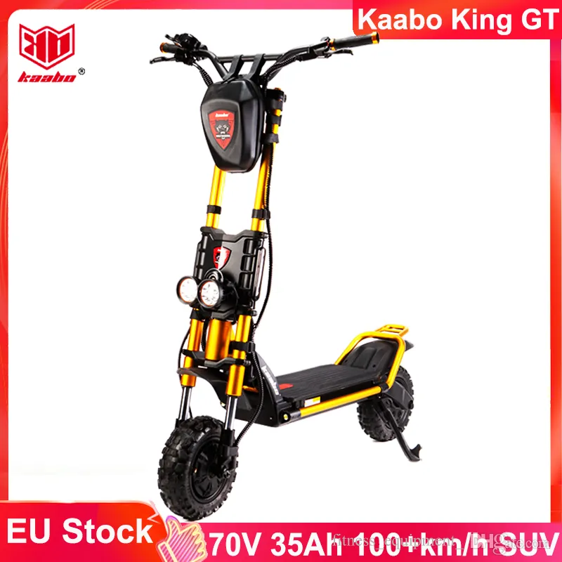 EU Stock Kaabo Wolf King GT PRO 11inch 72V 35AH 21700 Battery Top speed 100km/h With TFT Display Sine Wave Controller Electric Scooter Monster Scooter SUV scooter