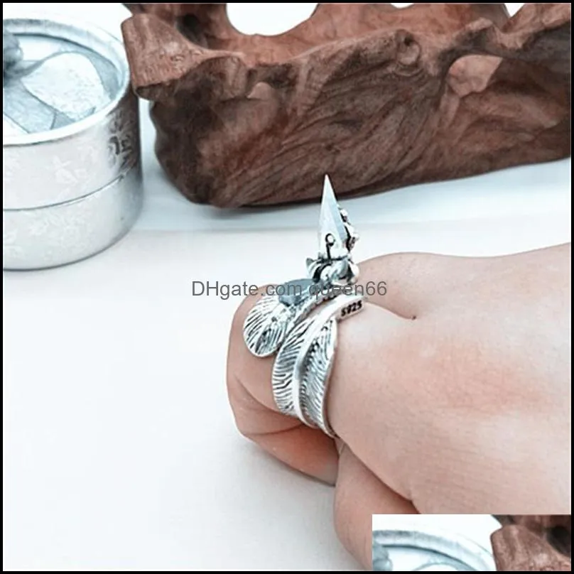Pierścienie zespołowe samoobrona i wilk pierścień dziewczyna noc narzędzia do bezpieczeństwa narzędzia biżuterii ręka Thorn 41c3 Drop dostawa dhvik