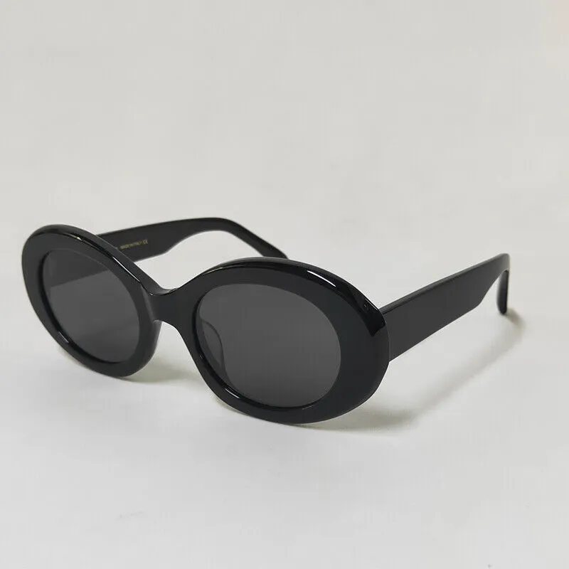 40194女性用の黒/灰色の楕円形のサングラスメンズデザイナーサンスガラスUV400保護アイウェアガファスデルウィズボックス