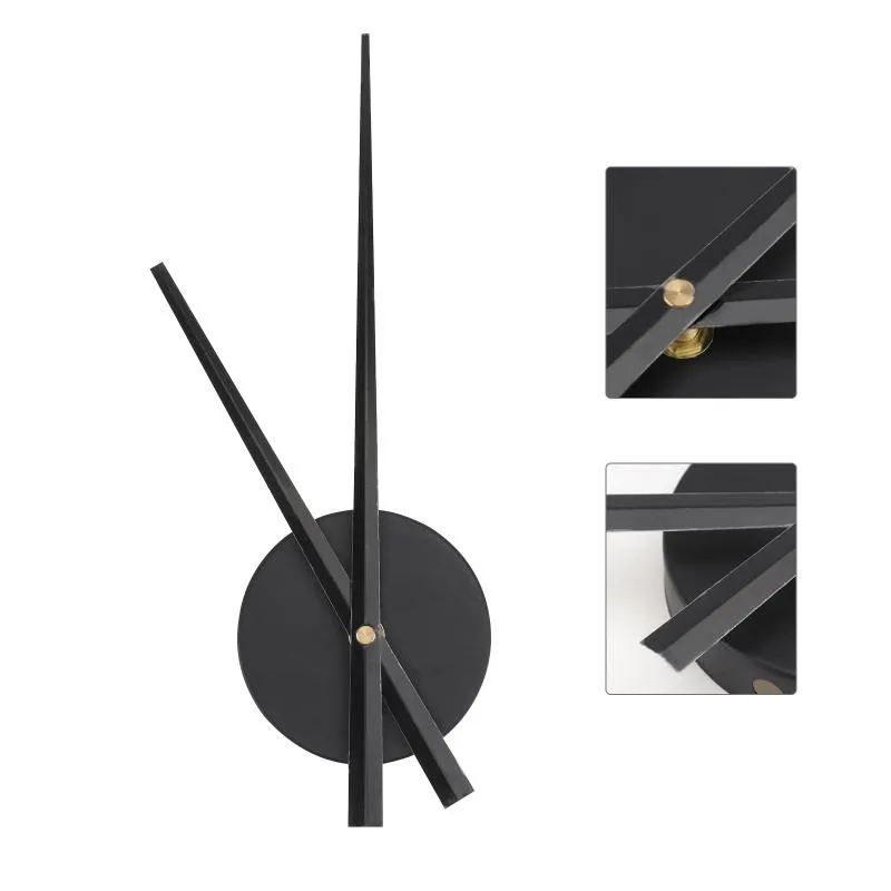 Horloges murales Horloge Mains Mécanisme Mouvement à quartz Grandes aiguilles de bricolage Kit 3D Point de croix Remplacement Pièces de batterie en métal DecorWall